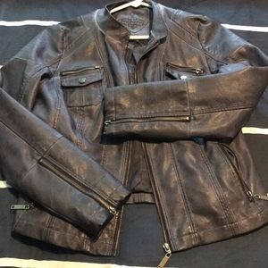 Blue Leathet Jacket!!